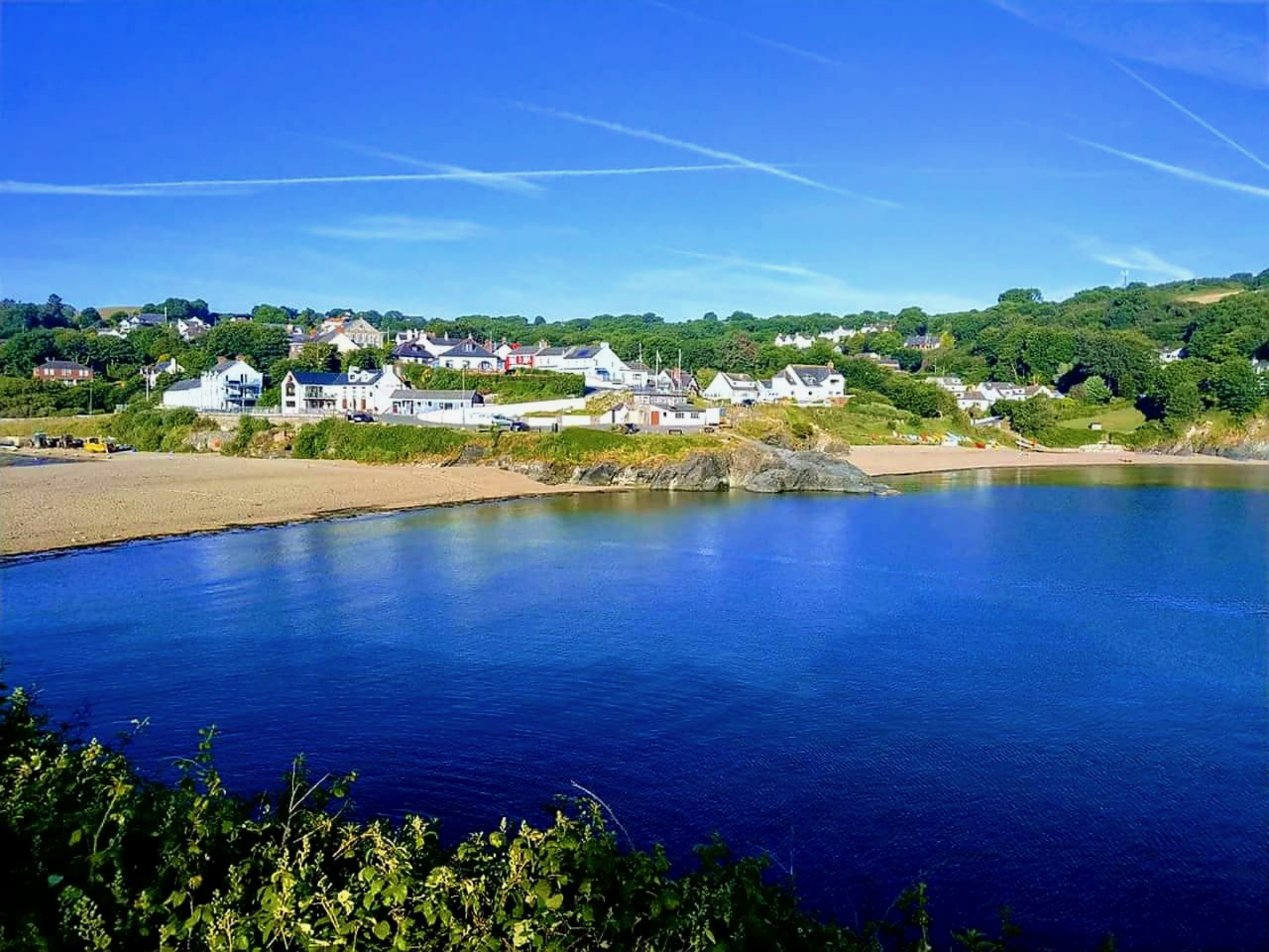 Aberporth’s sheltered sandy bay