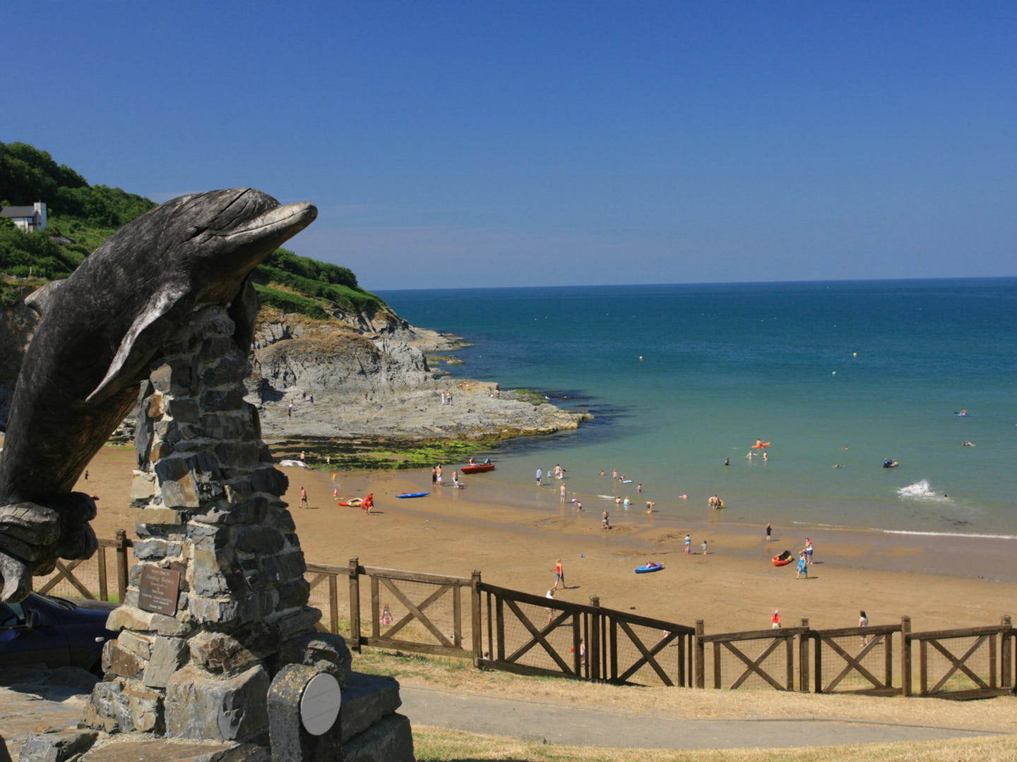 Aberporth beach at low tide