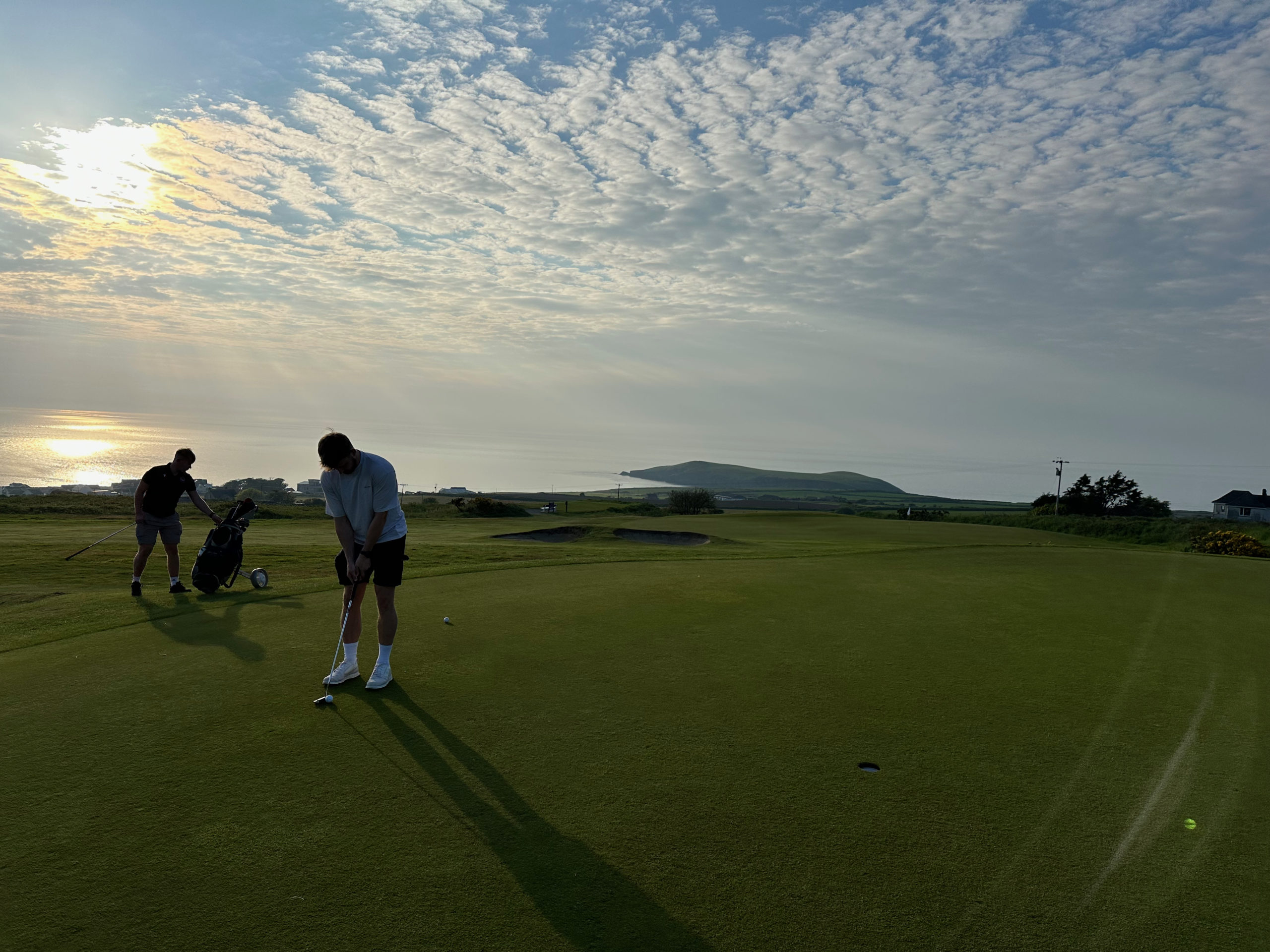 Cardigan Golf Club clubhouse and course overlooking the Teifi Estuary