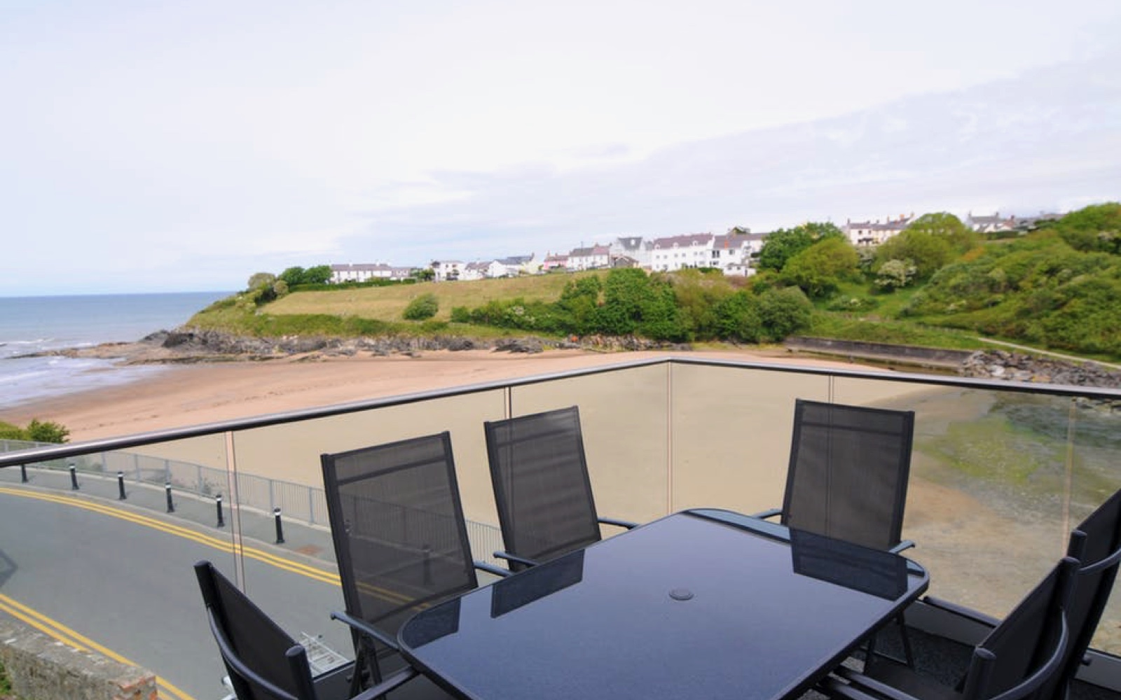 View across Cardigan Bay from the apartment balcony