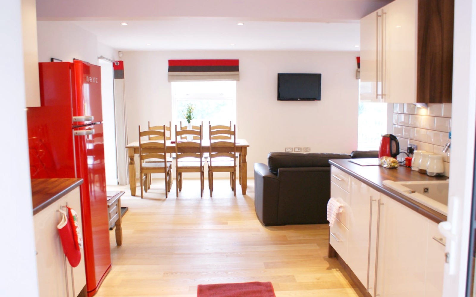 Open-plan living and kitchen