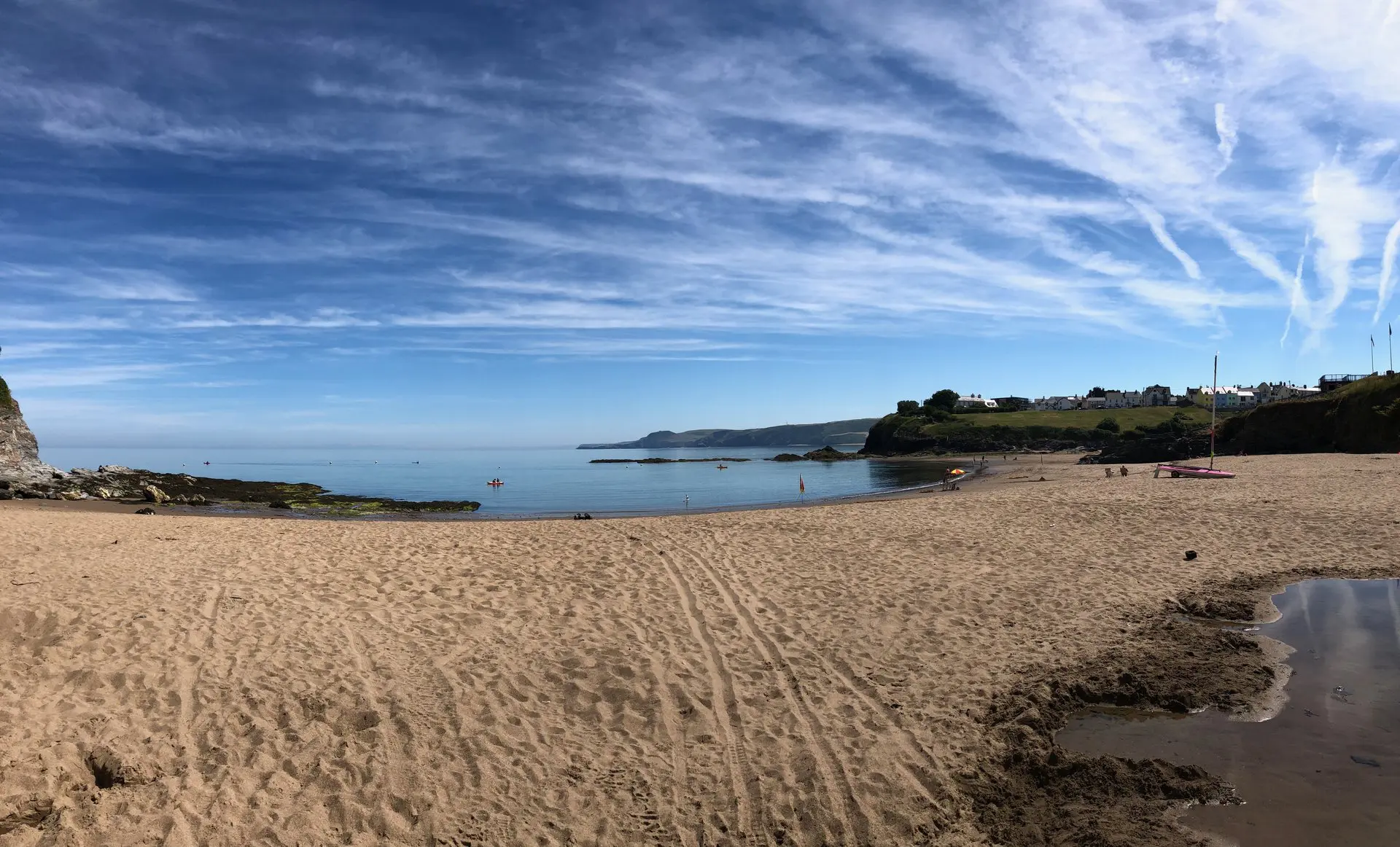 Sandy shores of Cardigan Bay