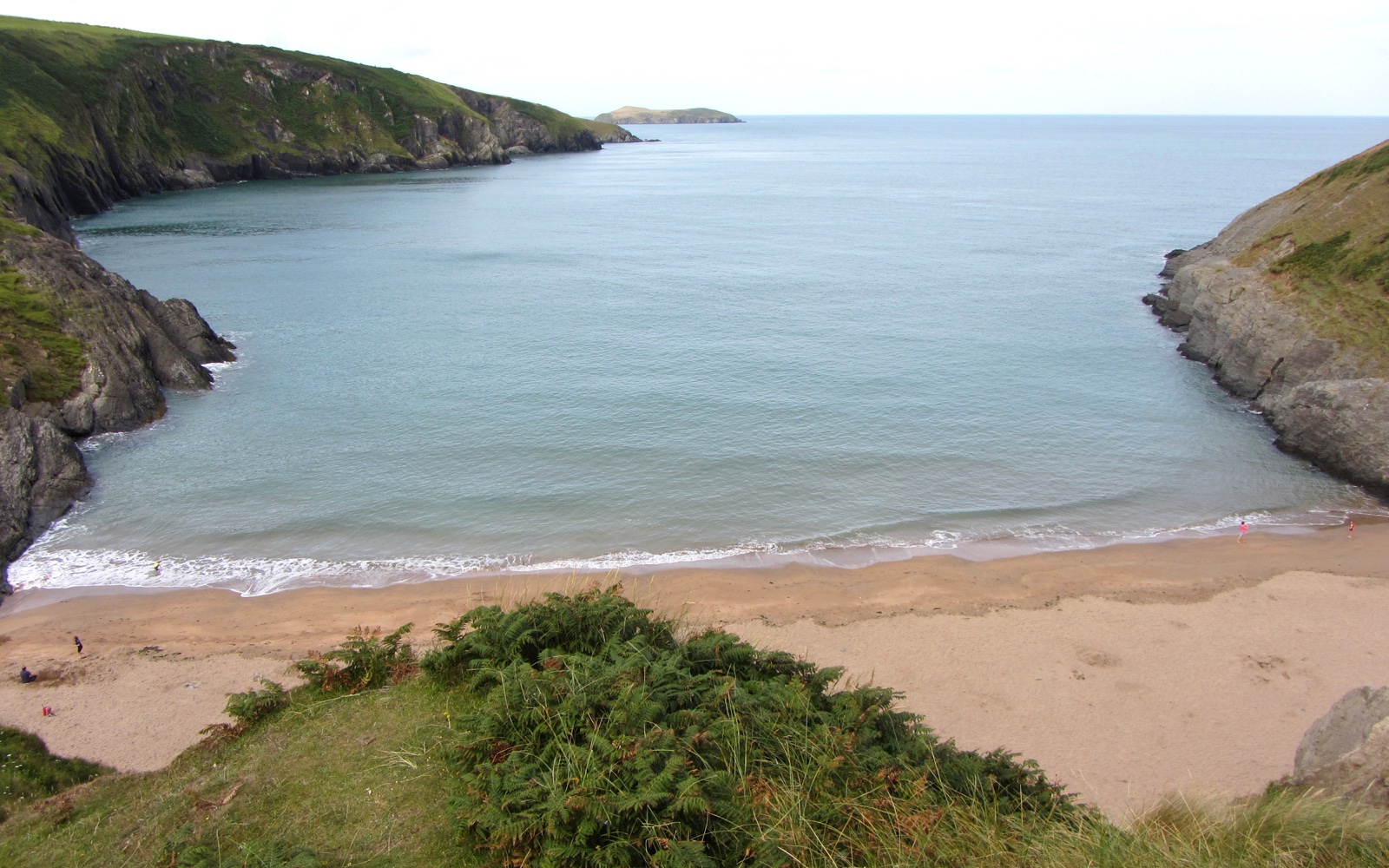 Mwnt headland and its sheltered sandy cove